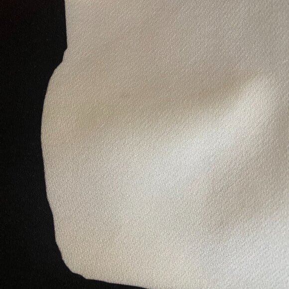 H&M Bold Abstract Color Block 3/4 Sleeve Tunic Shift Dress 6 Scuba orange black - Picture 7 of 14